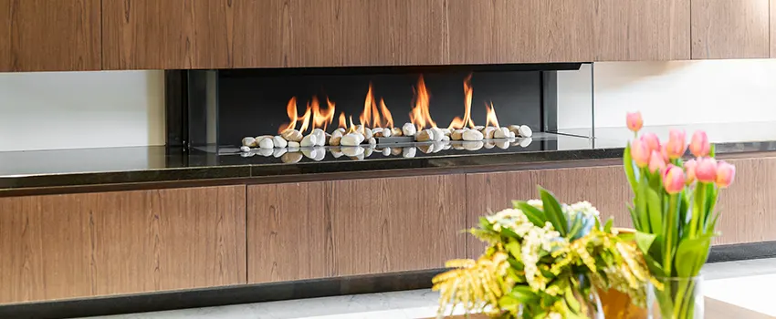 Double-height Fireplace Design Refurbishment in Eastlake Business Center, California